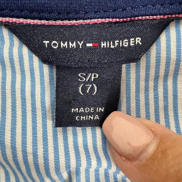 Girls Tommy Hilfiger Classic Blue Notch Blazer Size 7 Small - Picture 4 of 7